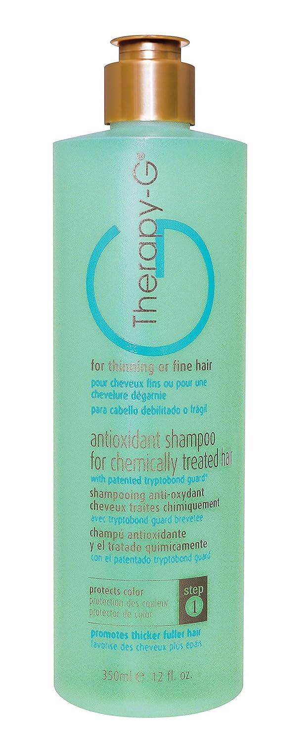 Antioxidant Shampoo For Chemically Treated Hair 350ml 12 oz with Conditioning Treatment 250 ml 8.5 oz For thinning, fine hair and anti hair loss. Hair regrowth and color protector DUO PROMO