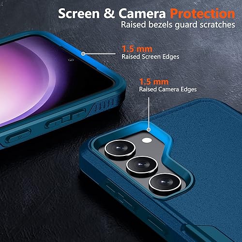 Miniatura 4 de SPIDERCASE - Funda para Samsung Galaxy S23, protección contra caídas de grado militar de 10 pies, paquete de 2 (protector de pantalla de vidrio