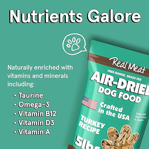 Miniatura 27 de Real Meat - Alimento para perros secado al aire con cordero y pescado real, bolsa de 5 libras de alimento real para perros de carne real sin granos