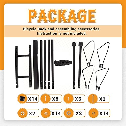 Miniatura 7 de HECASA Soporte de enganche para bicicleta, receptor de 2 pulgadas, soporte para 2 bicicletas, para SUV, camioneta, camión, coche, caravana,