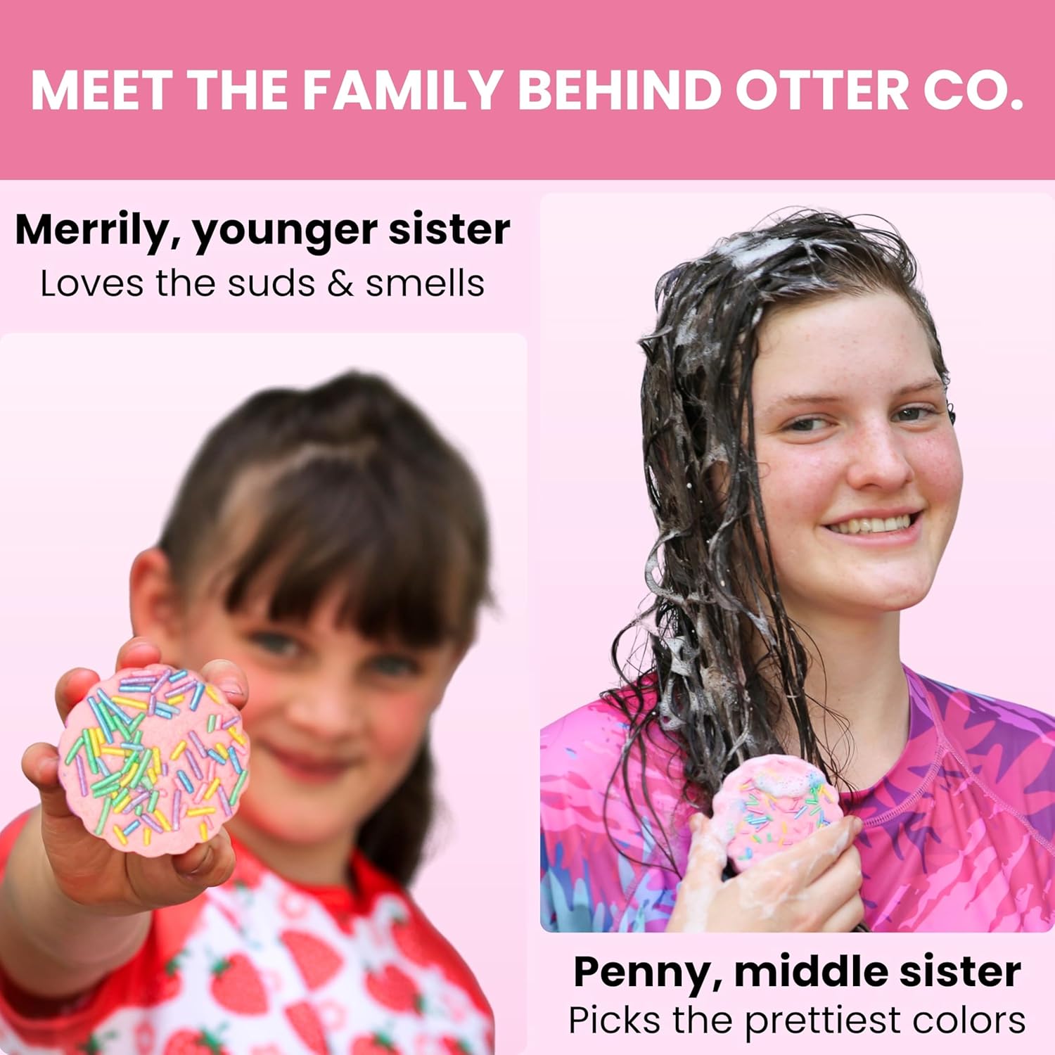 Otter co. Kids Gentle Birthday Cake Shampoo Bar – Tear Free Toddler Shampoo – Sulfate Free & Non Toxic – Made with Organic Ingredients, Vegan, Cruelty Free, Natural & Hydrating for All Hair, USA Made - Image 7