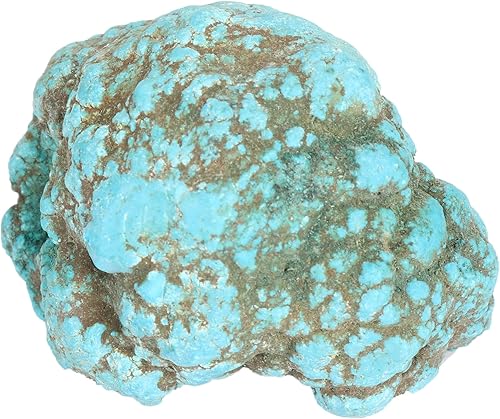 Miniatura 4 de REAL-GEMS Turquesa azul áspero natural sin calentar, 20.50 unidades, sin cortar, turquesa certificada, turquesa cruda, piedra preciosa suelta, De