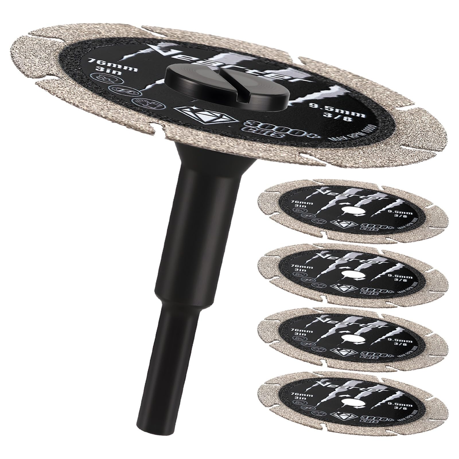 Amazon.co.jp: Vearter グラインダー 刃 ダイヤモンド 外径76mm 切断
