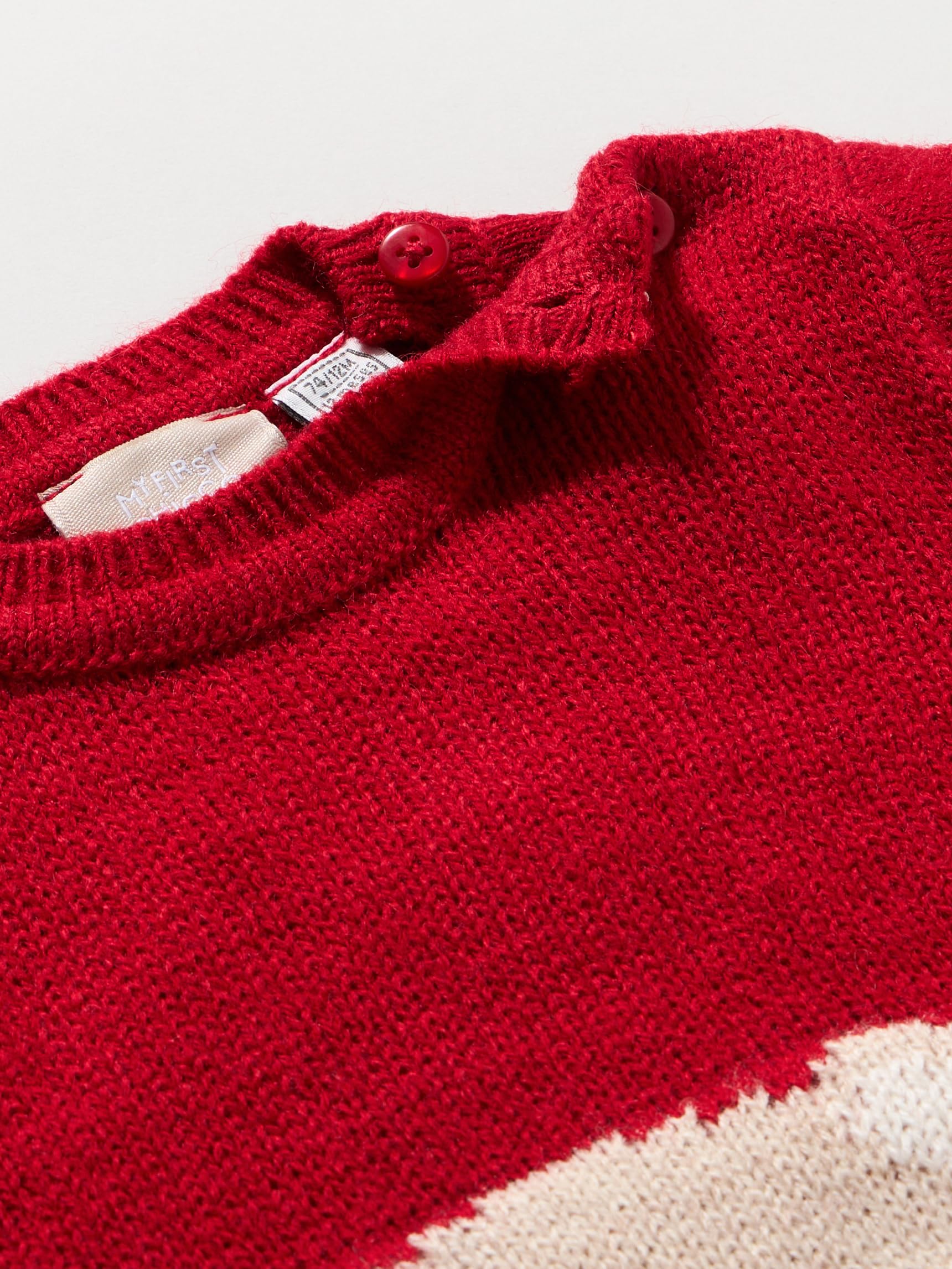 Chicco, Maglione Natale Bambino/Bambina, in Caldo e Morbido Tricot di Cotone, Lavabile in Lavatrice, Abbigliamento Bambino e Ragazzo/Bambina e Ragazza, Idea Regalo, Designed in Italy