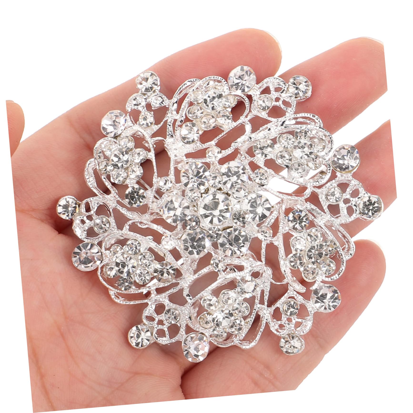 Broche de Flores de Diamantes de Mina de Metal para Mujeres Part de Solapa Decorativa