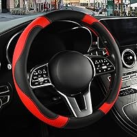 Vista 34 de Funda de cuero de microfibra en forma de D, transpirable, antideslizante, de 13.5 a 14 pulgadas, color negro