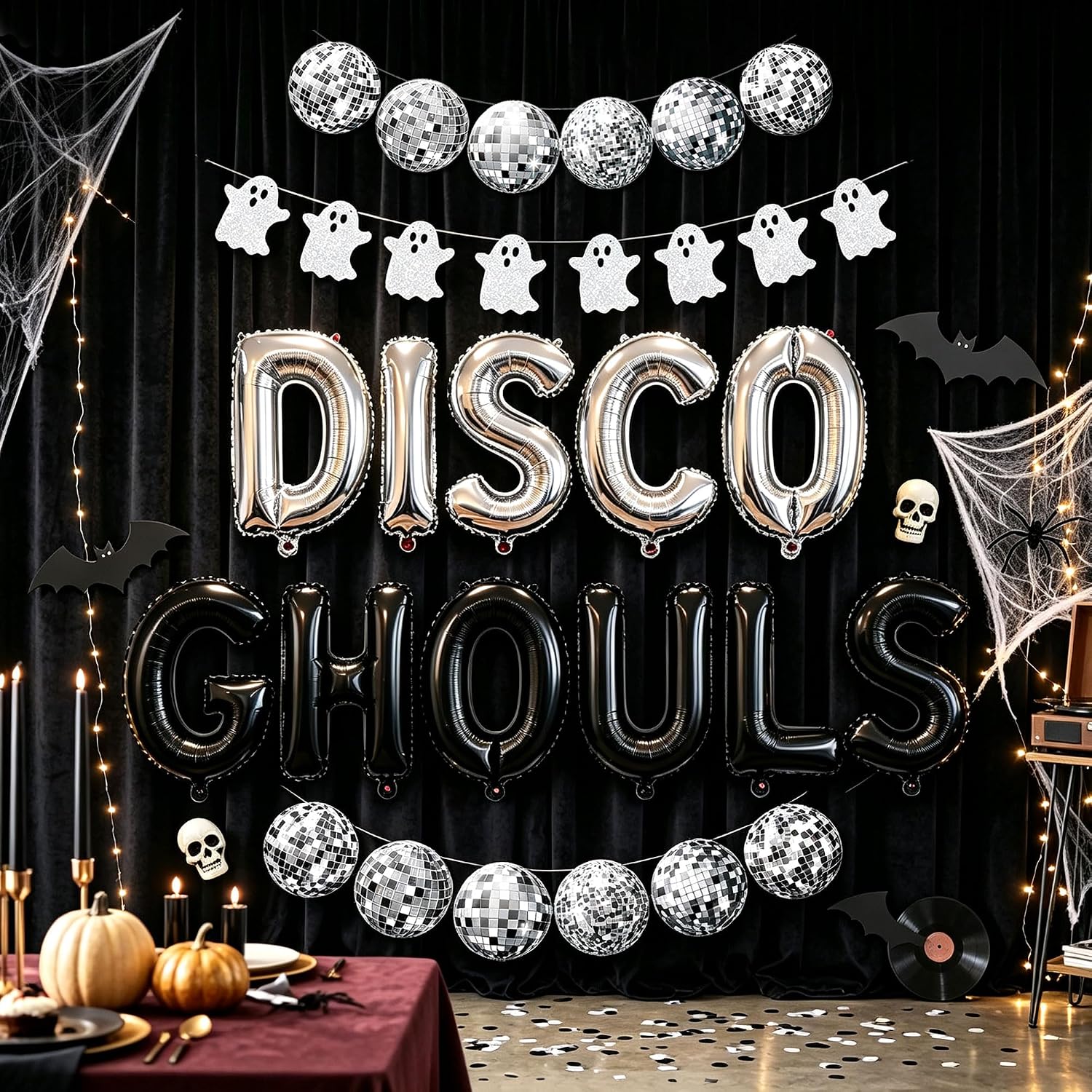 Disco Ghouls Decoration Just Wanna Have Fun Banner Halloween Decorations image 5