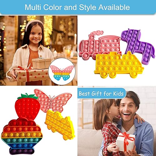 Miniatura 6 de Juguetes sensoriales para ansiedad con burbujas para apretar, regalos novedosos para niños y niñas, herramientas para aliviar el estrés y la