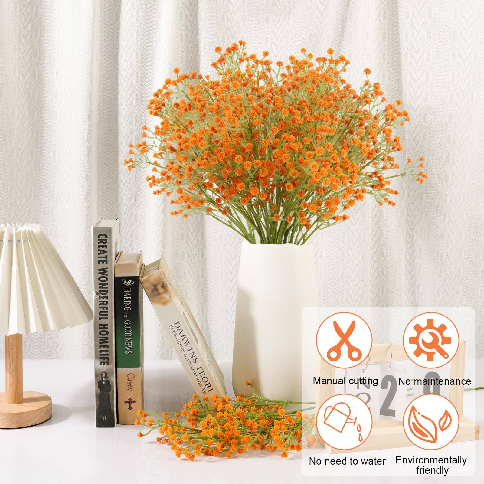 N&T NIETING ベビーブレスフラワー 10個 フェイクカスミソウ植物 ベビーブレス 造花 ウェディングパーティー ホームガーデン装飾 イエロー　並行輸入品 N\u0026T NIETING ベビーブレスフラワー 10個 フェイクカスミソウ植物 ベビーブレス 造花 ウェディングパーティー ホームガーデン装飾 イエロー