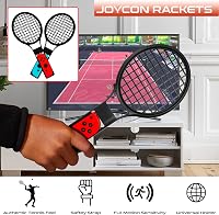 Orzly Nintendo Switch Kiegészítő Csomag - Teniszütő, Golfütő, Chambara Kard, Lábpánt és Joy-Con Markolat Hordtáskával - Fekete 2