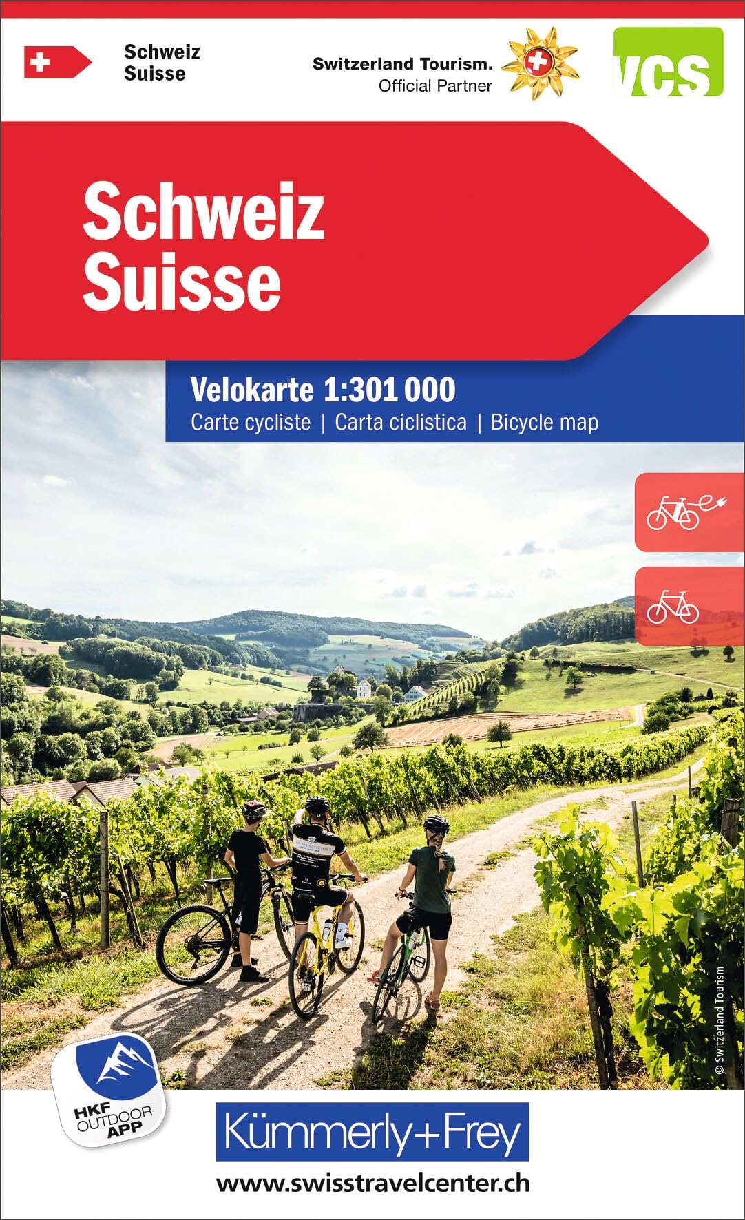 Switzerland cycle: 1:301 000 (Bicycle maps)