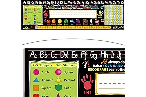 17.3 x 5 Inch Self Adhesive Name Tags for Classroom Student Desks