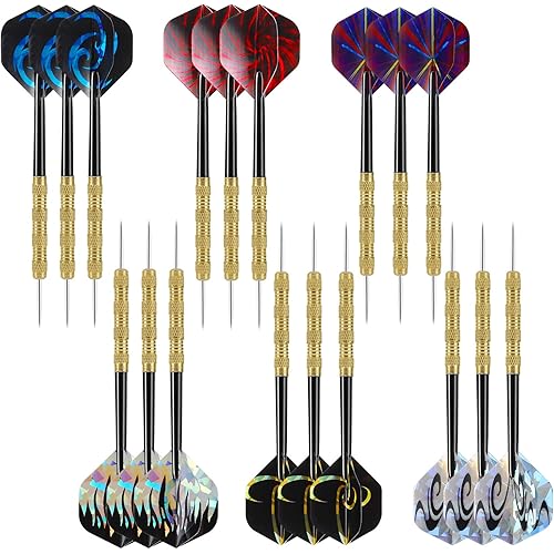 Accmor Metal Tip Darts, Steel Tip Darts, Professional Metal Darts, Darts Metal Tip Set, Metal Darts for Dartboard ﻿
