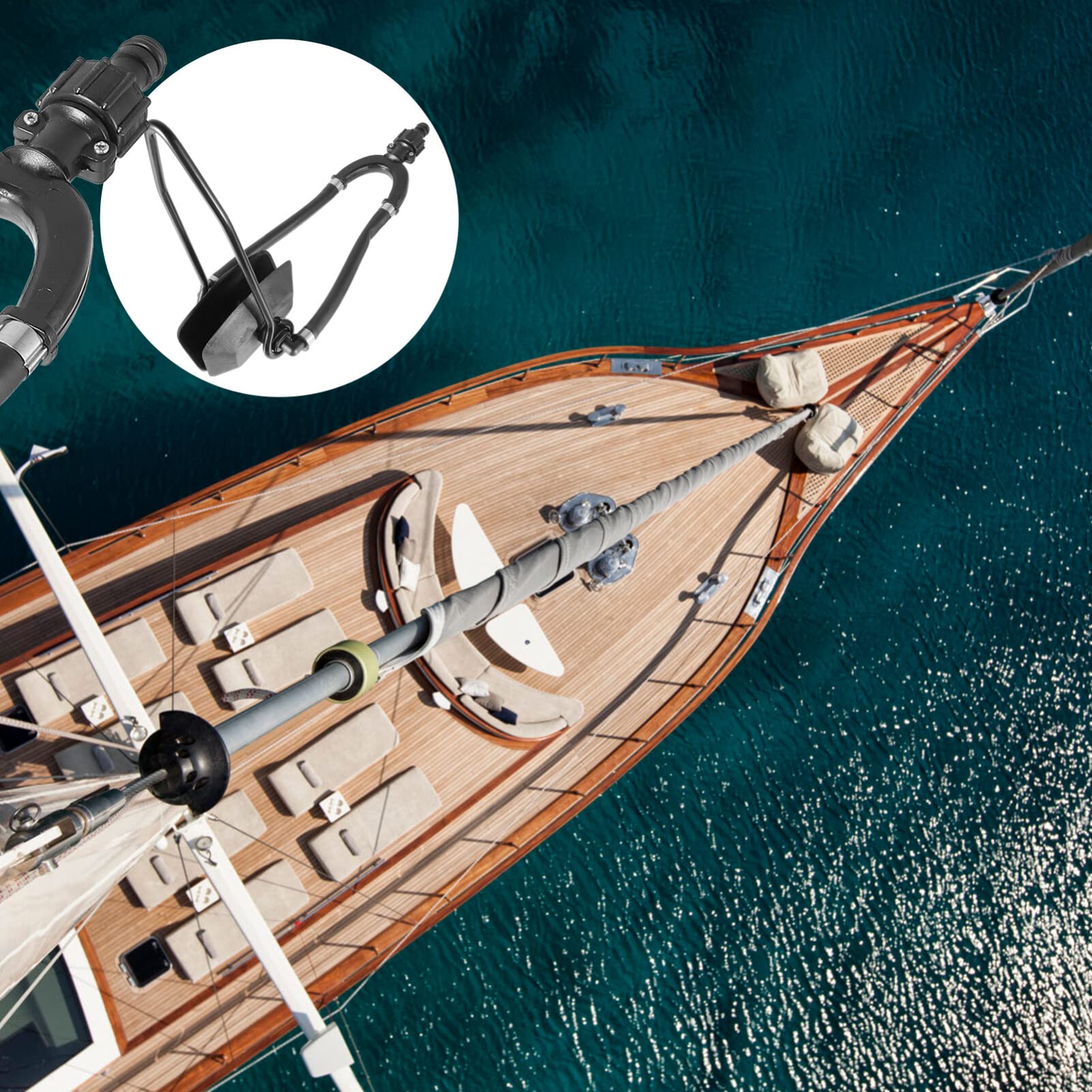 BESPORTBLE Outboard Washer Outboard Water Muffs Boat Engine Baffle Cleaning Kit Motor Flusher Ears Rectangular Flusher Boat Motor Muffs Muff Cup Square Head Earmuffs Stainless Steel