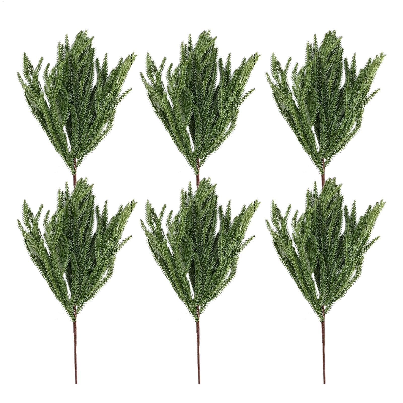 Branches de sapin de Noël artificielles pour décoration de table et couronnes de fête