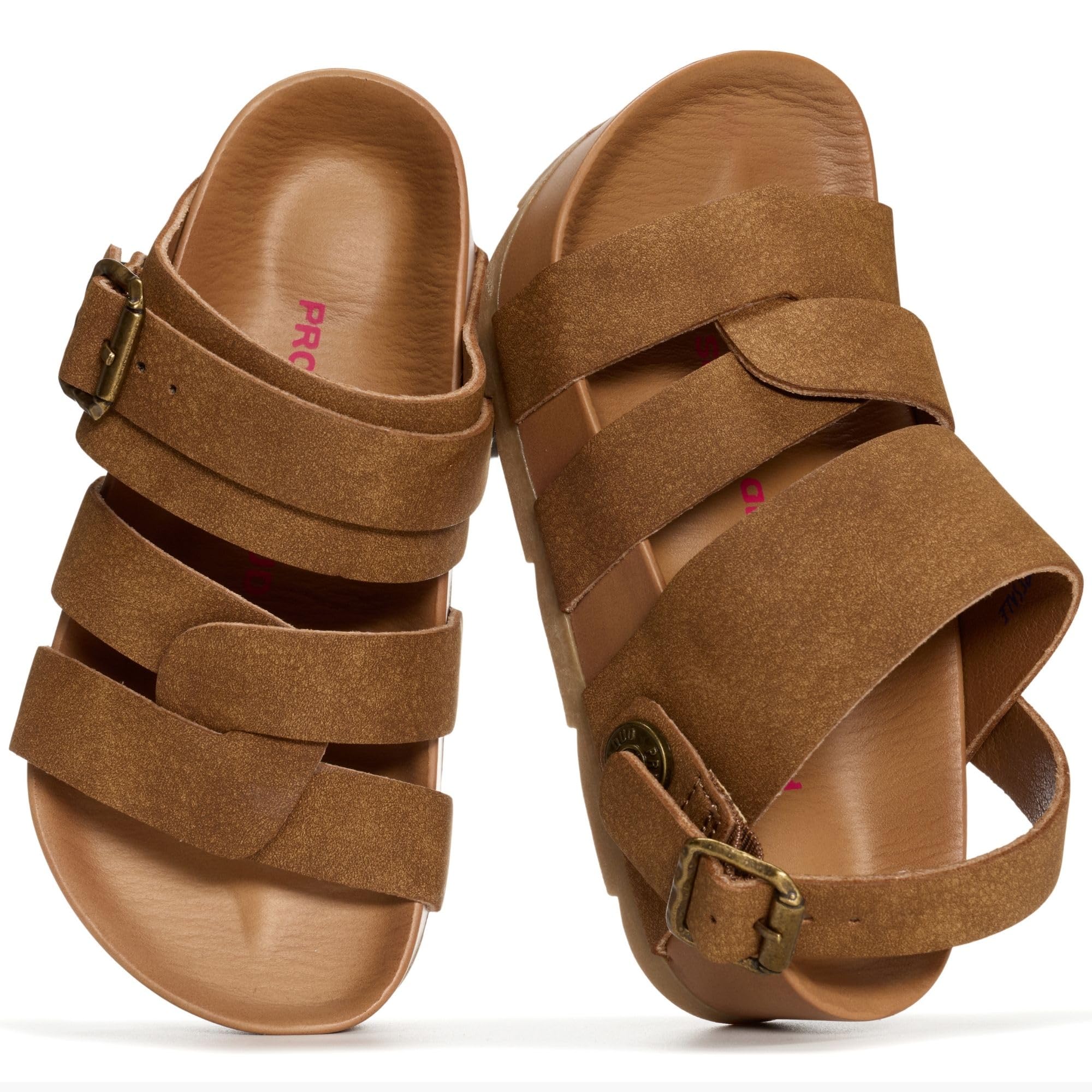 Project Cloud Kids Sandals for Girls - Girls Sandals with Adjustable Buckle Closure, Comfortable Plush & Soft Insole w/Wedge Design Non-Slip Outsole — view 8