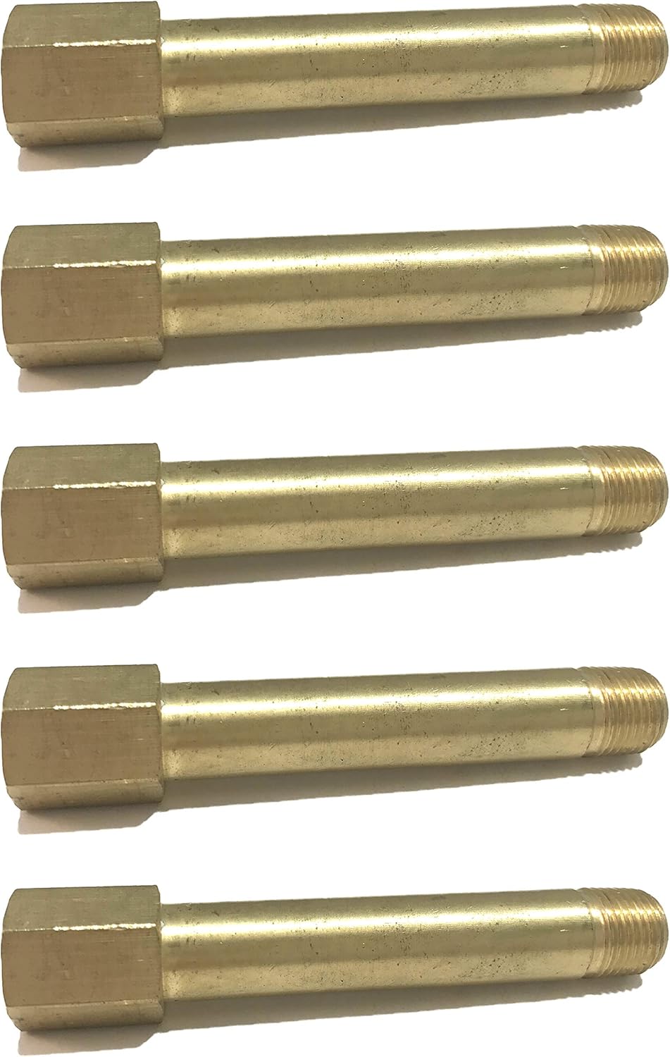 Brass 1/8 Long Extension Adapter, 3 Long, D.O.T. Approved (Qty 05)