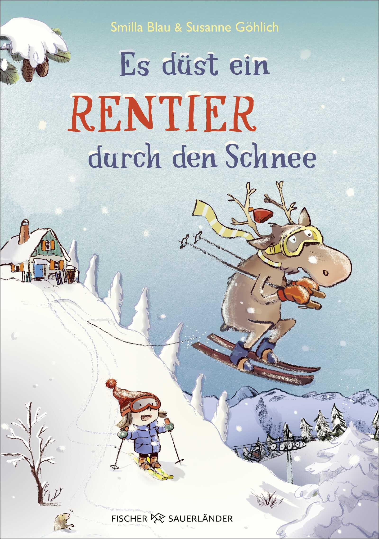 Es düst ein Rentier durch den Schnee: Das zweite Abenteuer von Flinn und Frieda! Humorvolle Wintergeschichte zum Vorlesen und gemeinsamen Lesen ab 5 Jahren
