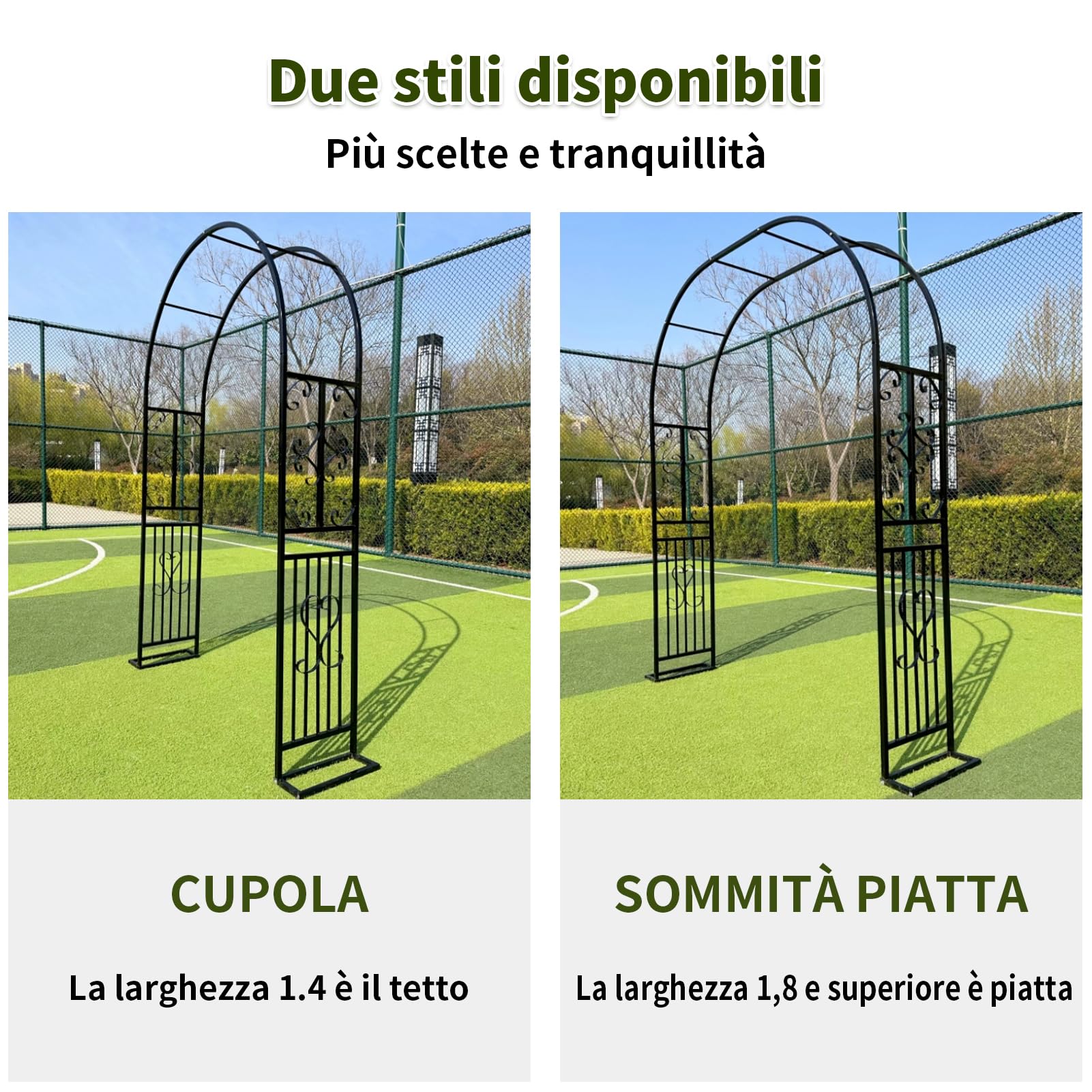 Arche de roses antirouille pour mariages et fêtes de jardin – Design incurvé facile à assembler et – Parfait pour les toiles de fond photo d'intérieur et d'extérieur