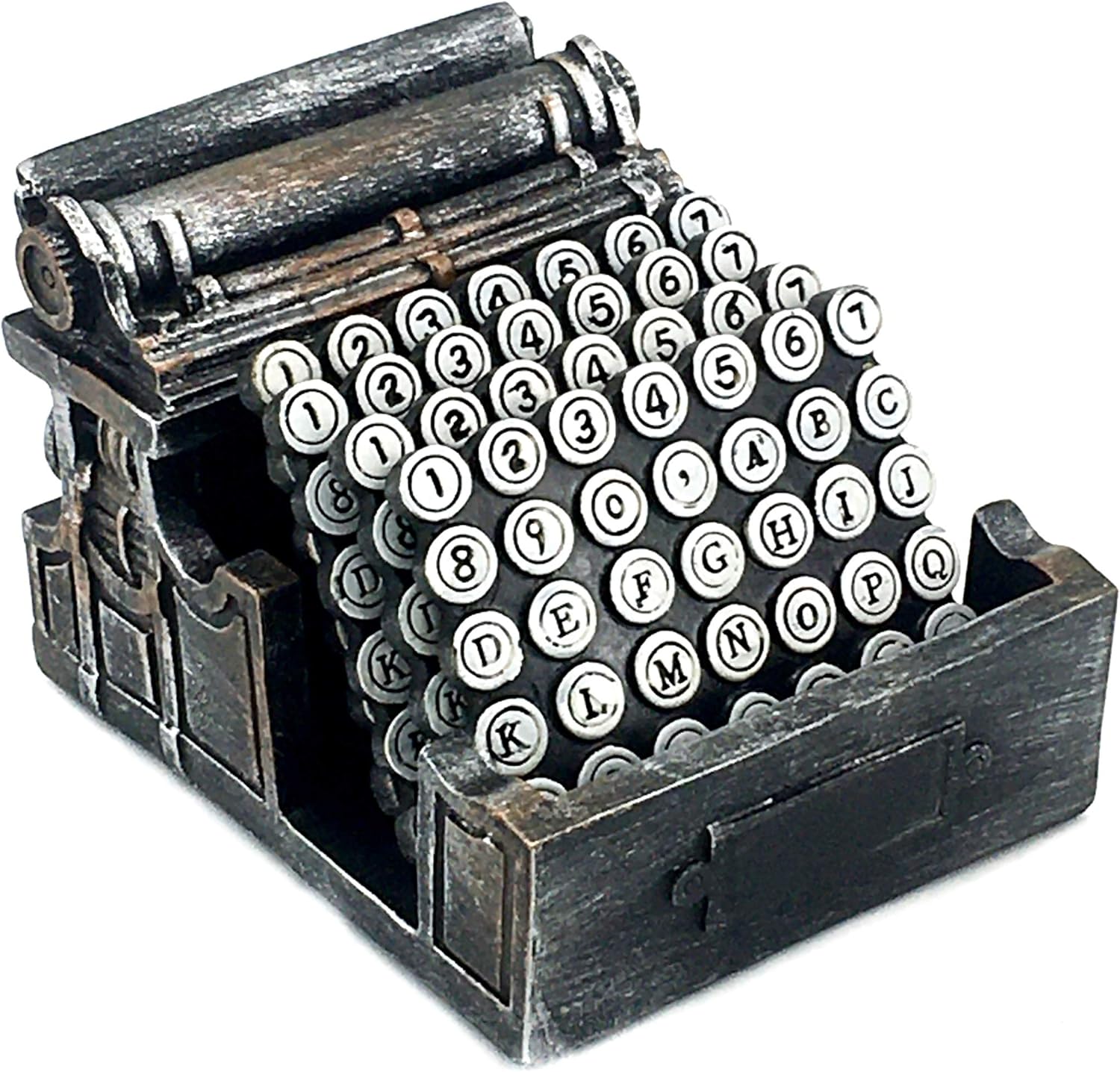 Bellaa 24636 Typewriter Coaster Vintage Style Set of 5 Pcs