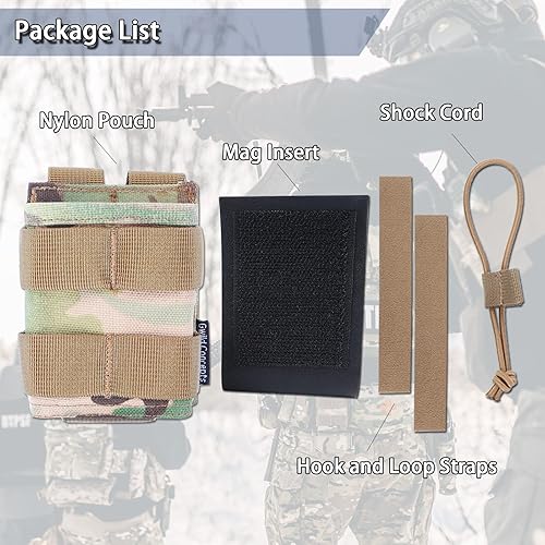 Miniatura 6 de 5.56 Mag Pouch - Single MOLLE Mag Pouch AR Magazine Pouch Mag Holder with Mag Insert and MOLLE Compatible