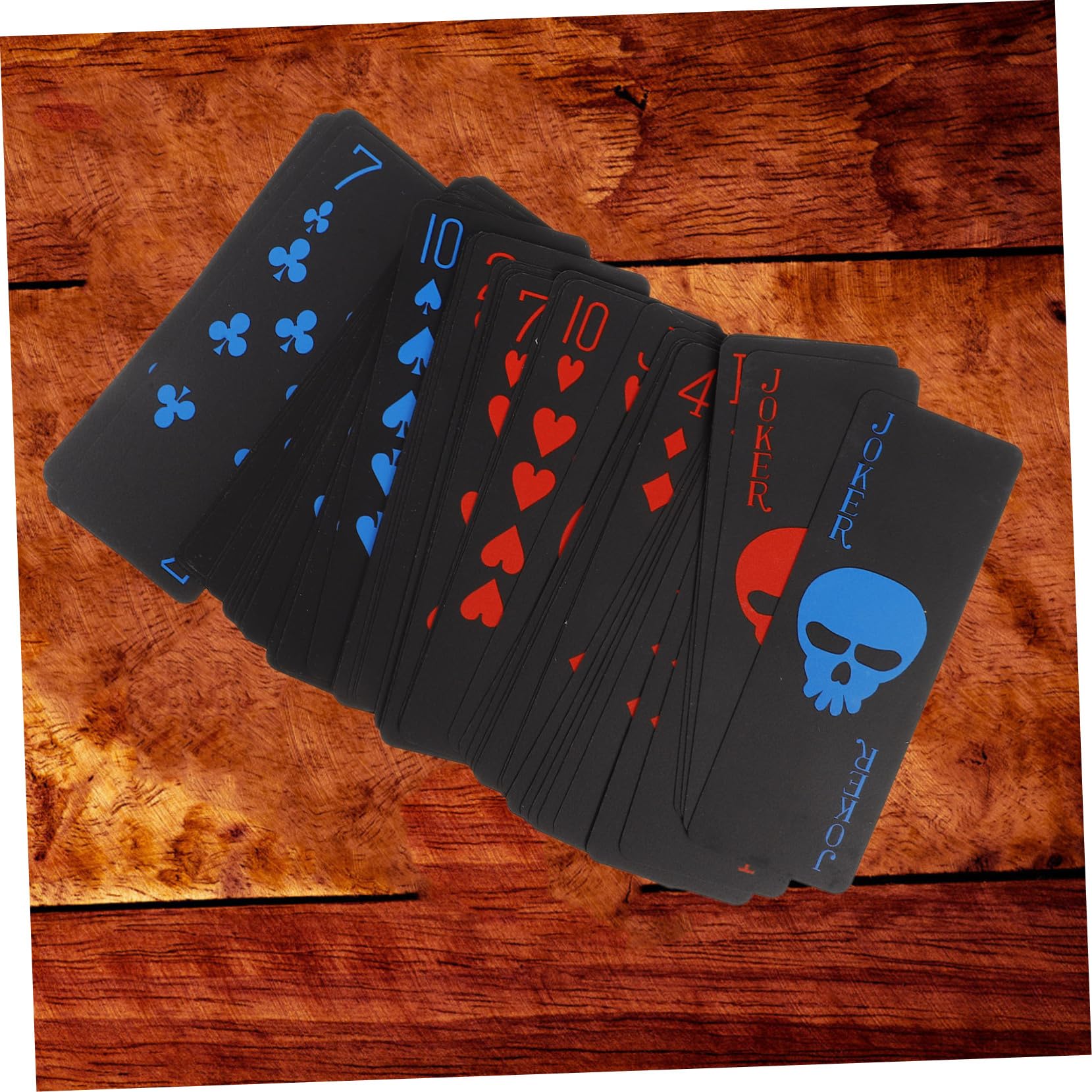 SUPVOX Naipes Impermeables De Plástico PVC Forma De Baraja De Poker para Póker Creativos Fiestas