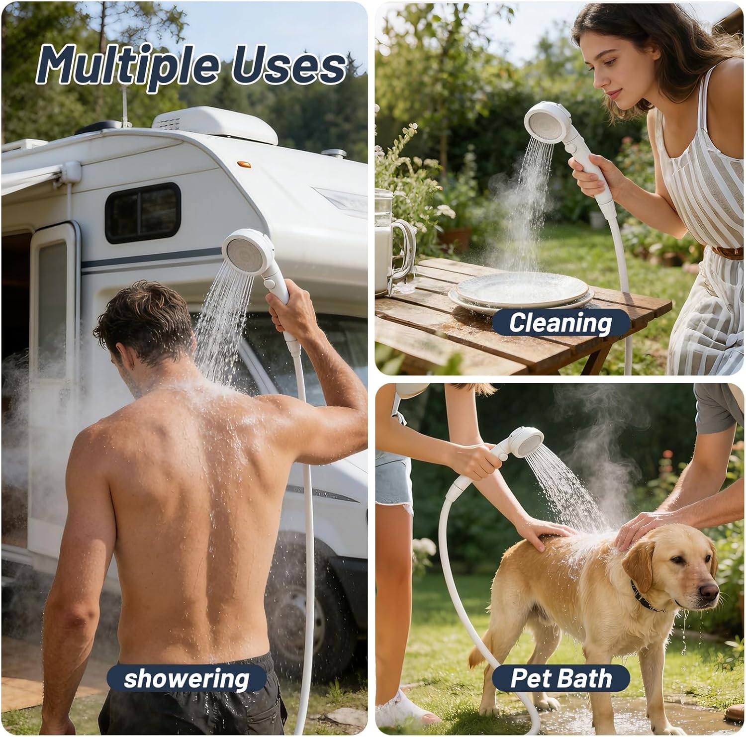 Treeligo 40,900BTU Portable Propane Water Heater for Camping,Instant Hot Water Heaters with Minimalist Style & 4500mAh Battery for Outdoor Showering and Cleaning on RV Trips, Hiking, Fishing