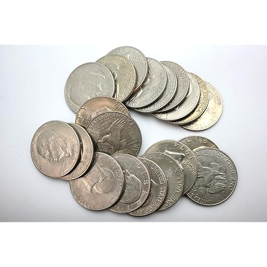 Eisenhower Ike Dollars Roll of 20 Ike Coins 1971-1978