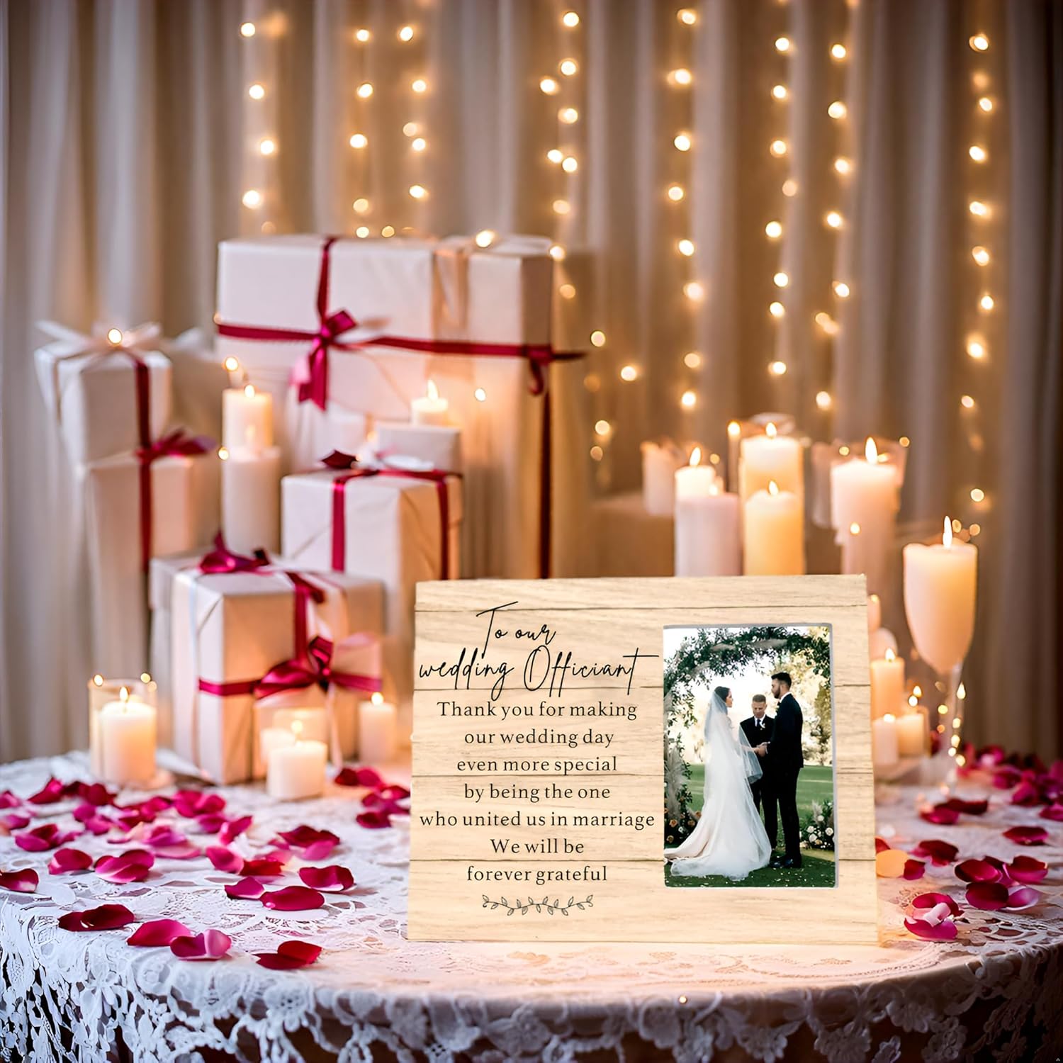 Wedding Officiant Frame - Thank You Gift for Making Our Wedding Day Special