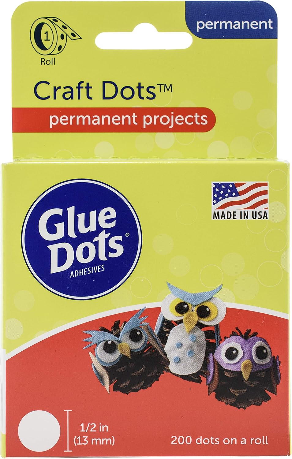 GLUE DOTS INTERNATIONAL Glue Dot, Clear