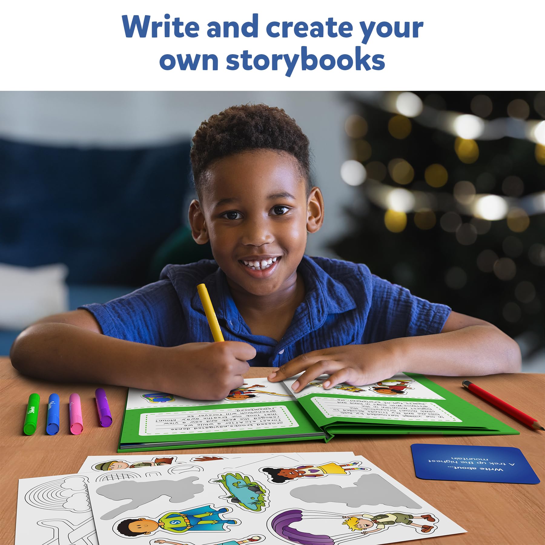 Skillmatics Storybook Art Kit - All My Adventures Art Kit for Kids, Write & Create Storybooks, Creative Activity for Boys & Girls, DIY Kit, 150+ Stickers, Christmas Gifts for Ages 5, 6, 7, 8, 9, 10 - Image 3