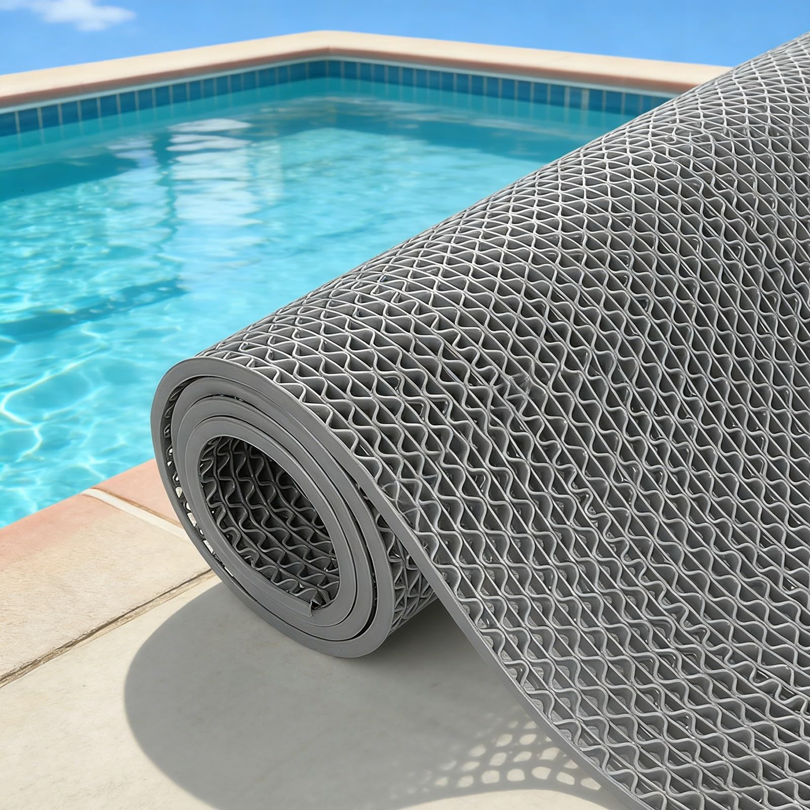 Tapis de piscine en caoutchouc pour habiller vos sorties de bain et douches