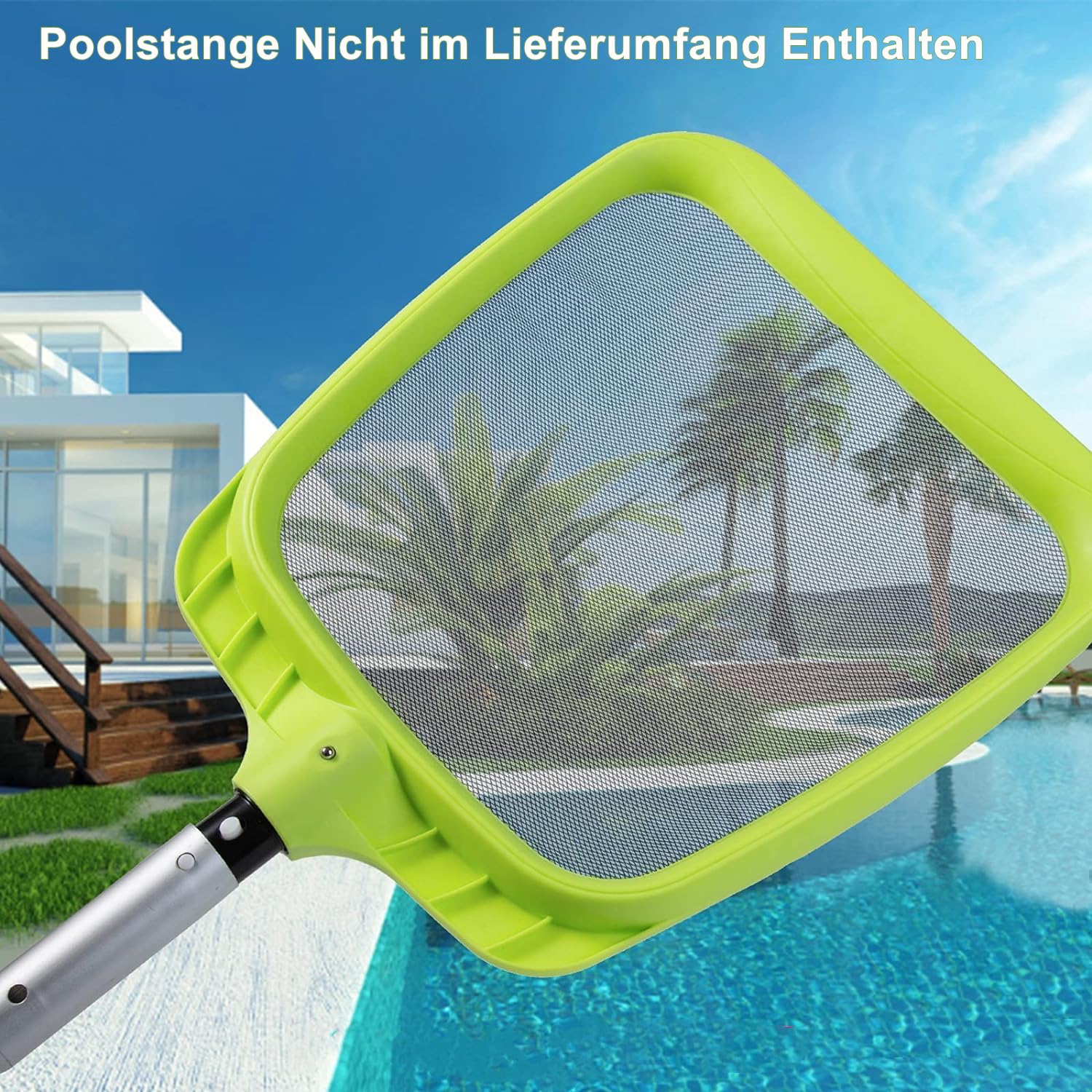 GSTgp Épuisette De Fond De Piscine - Lame En Caoutchouc Et Cadre Renforce Double Couche