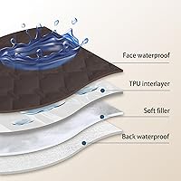 Vista 148 de gogobunny Funda de cama 100% impermeable de doble cara para perro, manta para mascotas, sofá, muebles, protector para cachorros, perros grandes