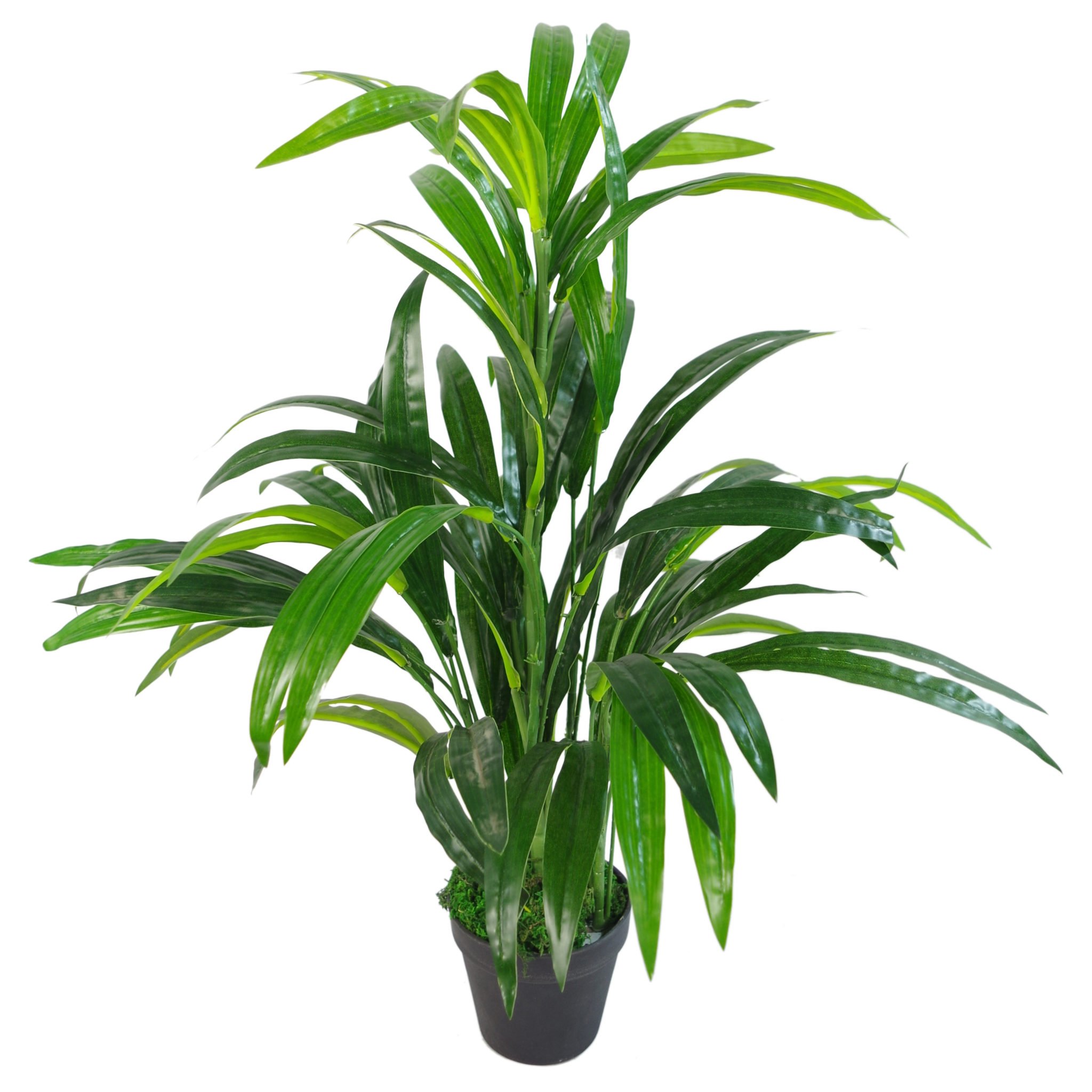 Leaf Design UK Realistic Artificial Foliage Plant with Pot, Bamboo Gold Planter, 65cm - Image 3