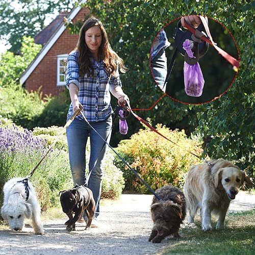 Miniatura 6 de Boao 4 piezas de soporte para bolsa de excrementos de mascotas para correa, bolsa de basura de perro, accesorios dispensadores prácticos y fáciles