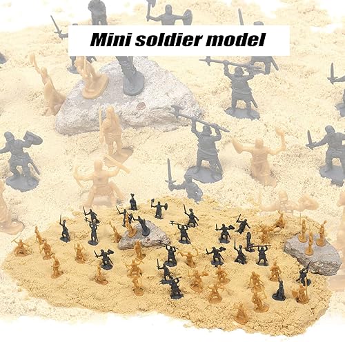 Miniatura 3 de 172 200Set Plastic Ancient Figures Toy Soldiers Men Swordsman Action Figure DIY War Scene Toys Blue