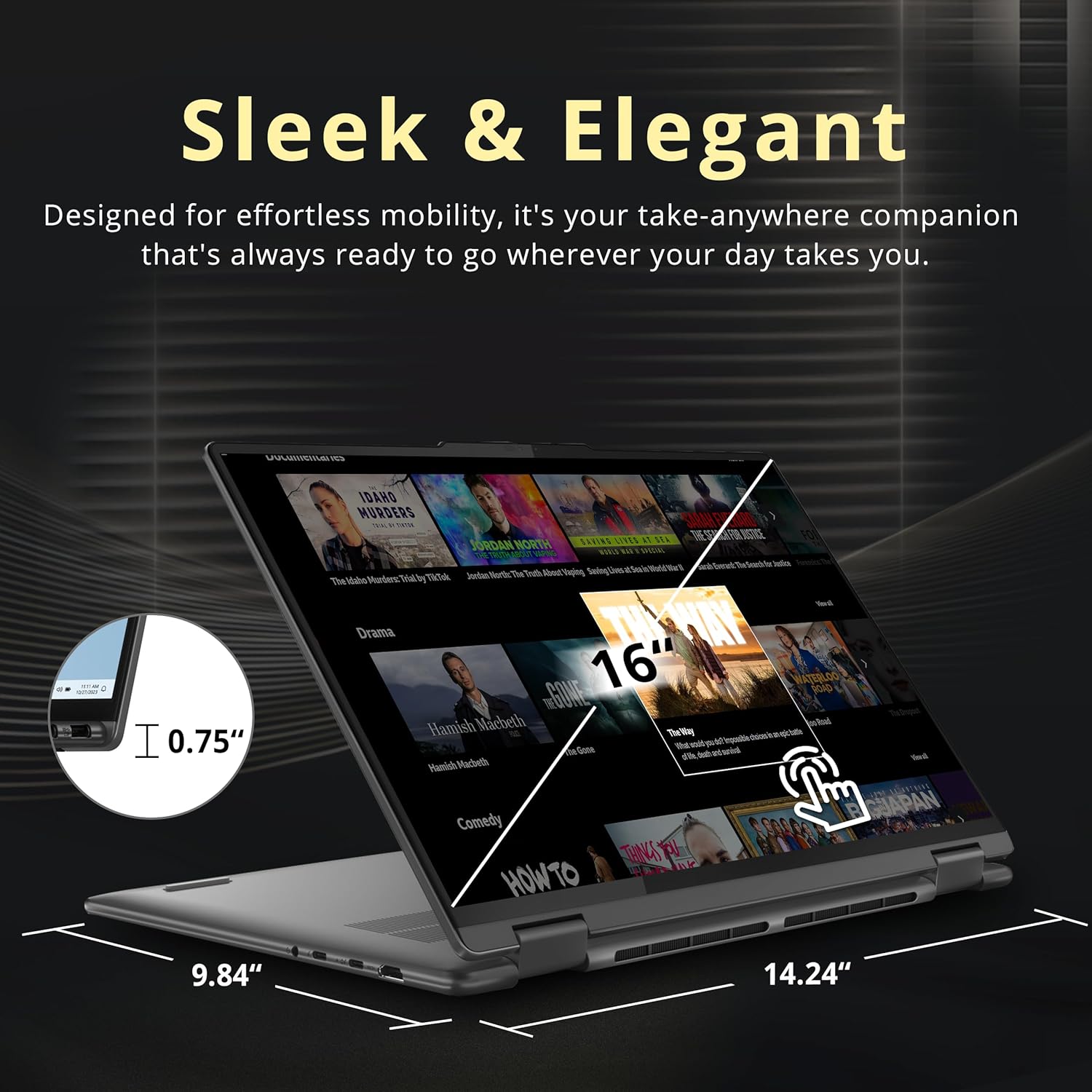 Lenovo Yoga 7i 2-in-1 16" 2K Touchscreen Laptop, Intel Ultra 5 125U, 16GB LPDDR5X, 2.28TB Storage(2TB SSD +288GB Docking Station Set), Backlit Keyboard, Fingerprint Reader, WiFi 6E, Win 11 Pro, Grey