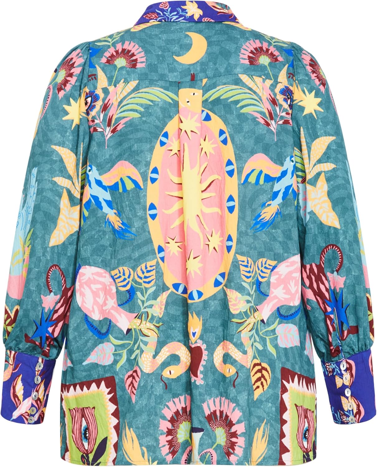 City Chic Women's Plus Size Shirt - Mystic Placement - Image 6