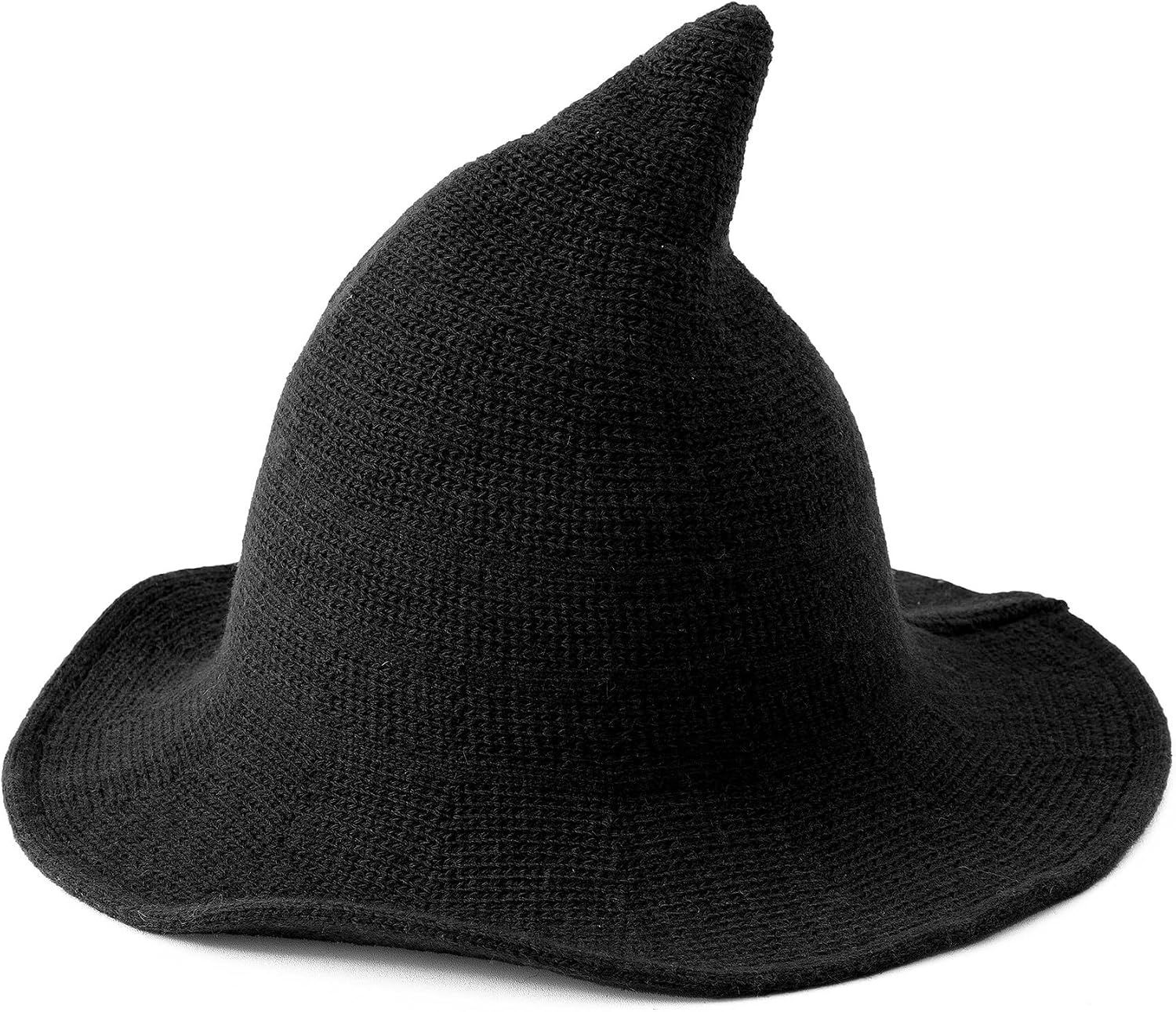 Jastore Halloween Witch Hat for Kids Girl Boy Wide Brim Foldable Halloween Hats for Party Cosplay Costume Accessory