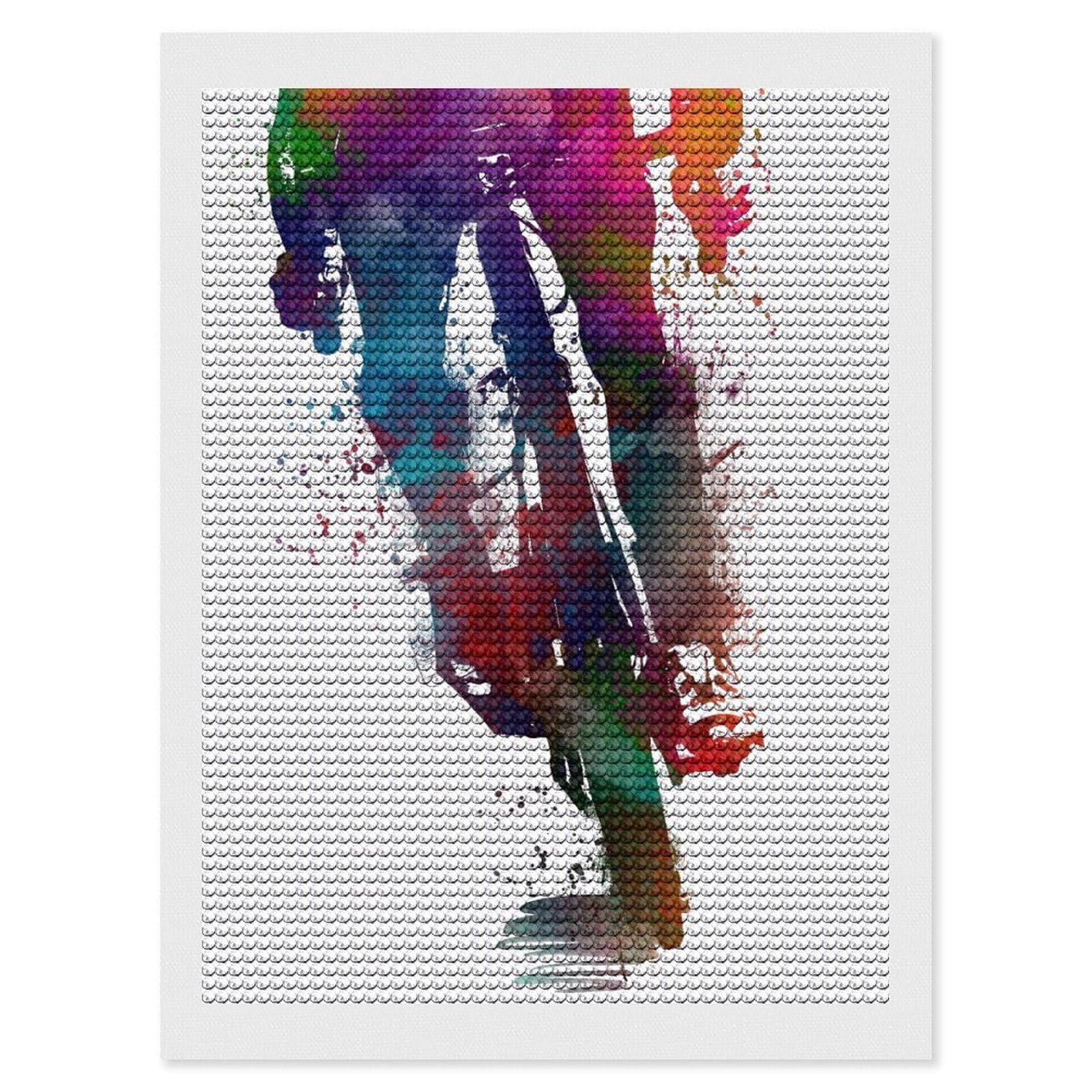 Junmoney Cycling Diamond Painting Kit 12"x16", Festive Craft Gift, Bedroom Decor, Full Kit Included, Creative Gift Idea