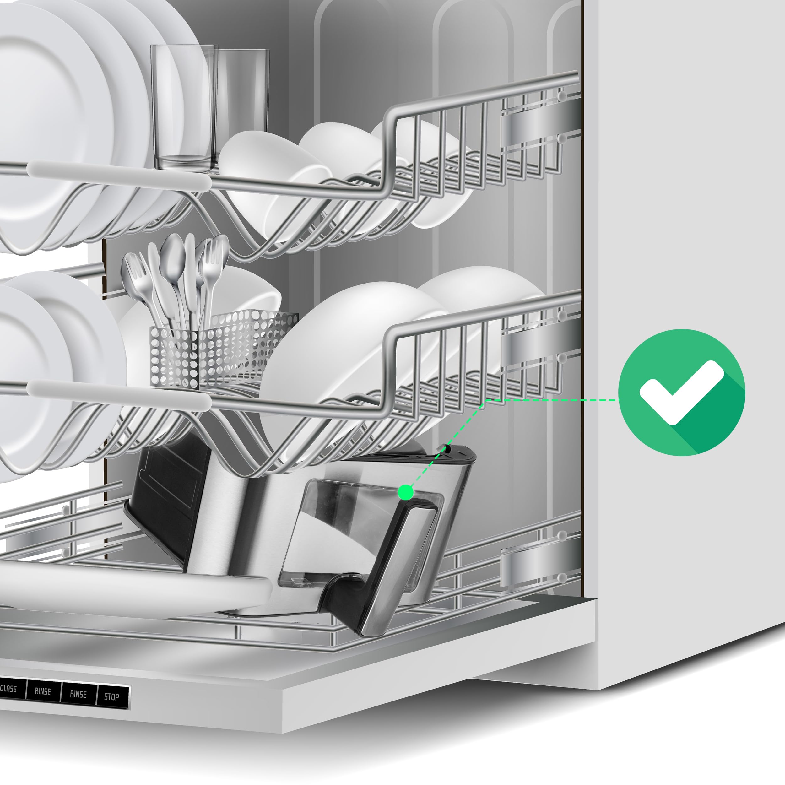 LEHMANN Friggitrice ad Aria 8 Litri XXL, 1800 W, Air Fryer con Finestra di Visualizzazione, 12 Programmi & Regolazione Manuale 76–200°C, Timer 1-60min, Rivestimento Antiaderente, Display Touch