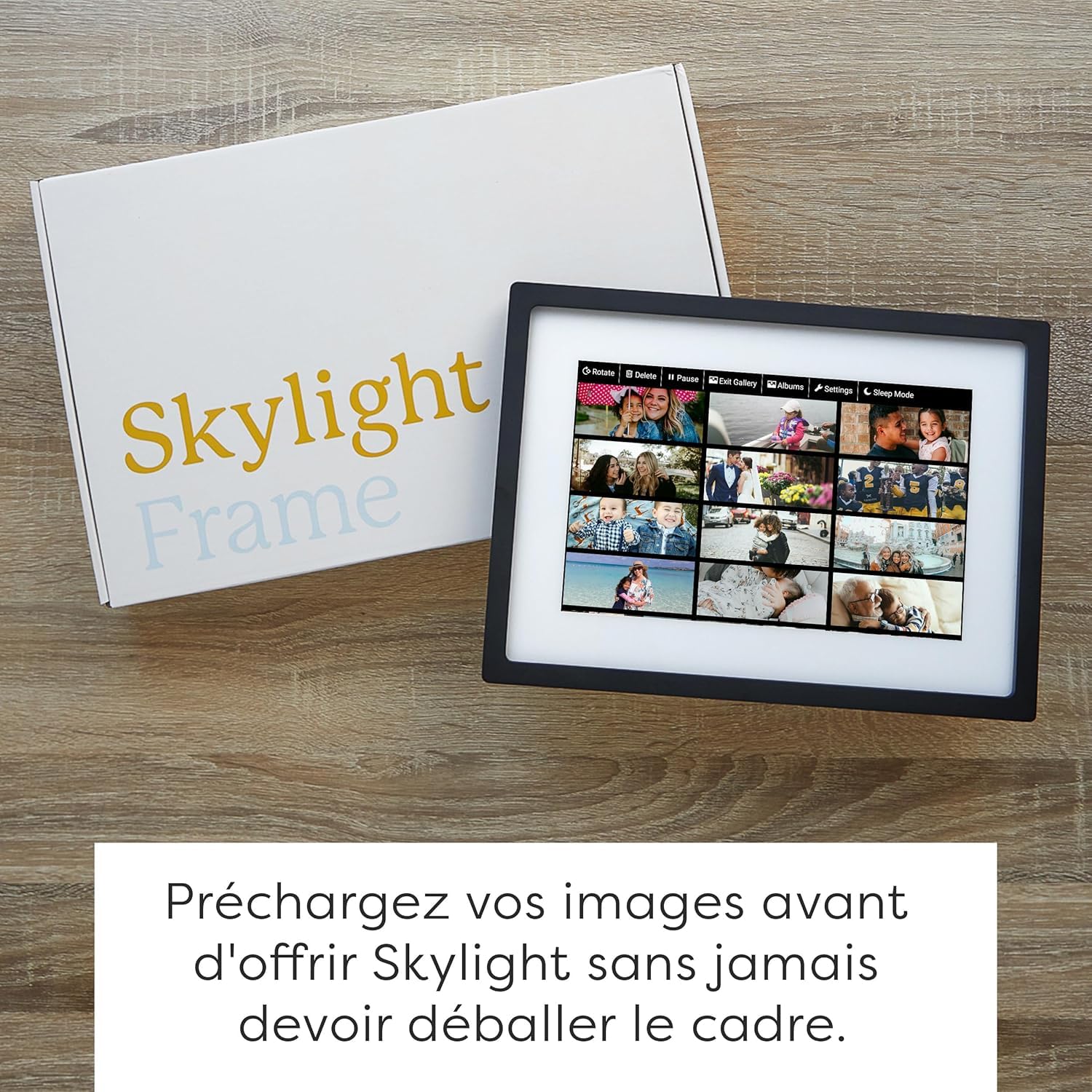 Cadre Skylight : Cadre Photo numérique WiFi 10 Pouces, Email, Photos de n'importe où, écran Tactile