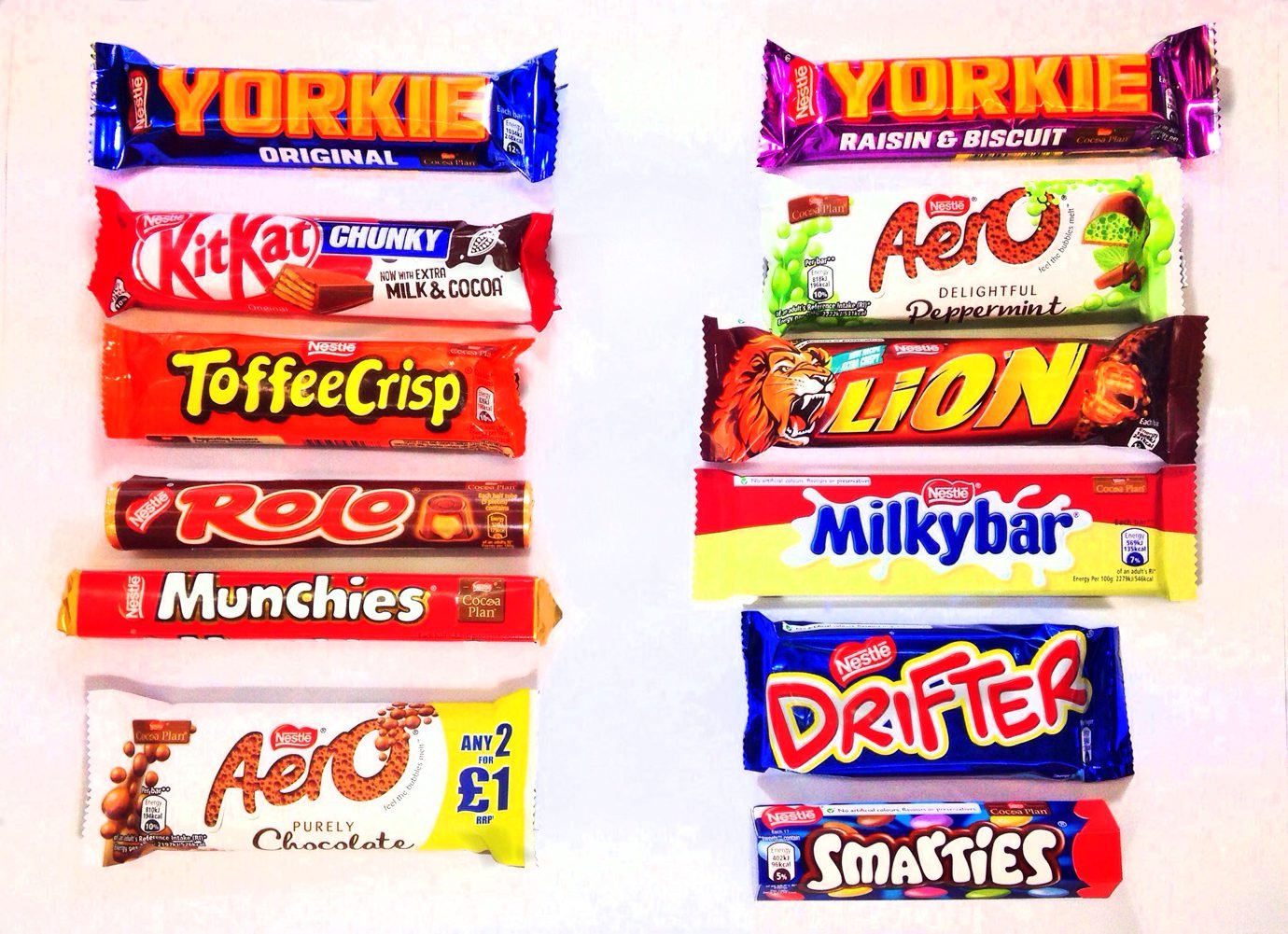 British Foods Worldwide Nestlé Gift Box 12 British Chocolate Bars