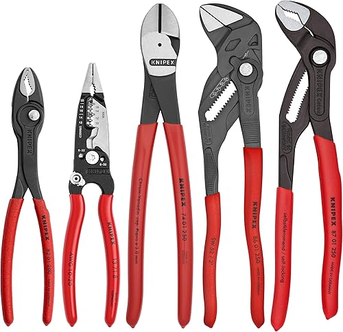 Miniatura 5 de KNIPEX Tools 9K 00 80 150 US 5 Pc Core Alicates Set en rollo de herramientas