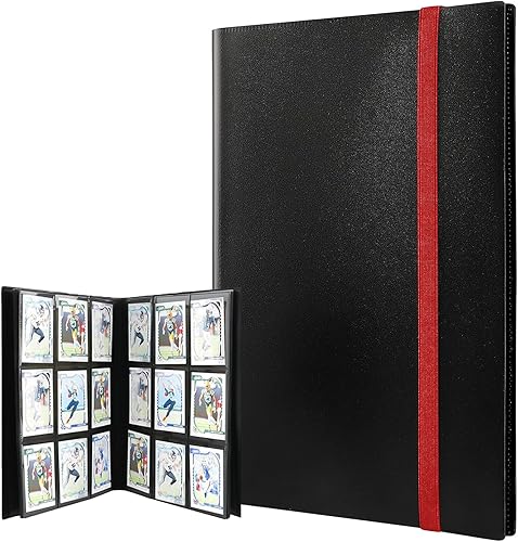 DHYYDSQZ Álbum de carpetas de tarjetas, carpeta de colección de tarjetas de baloncesto de 9 Pokect con 50 páginas de almacenamiento de 900 tarjetas
