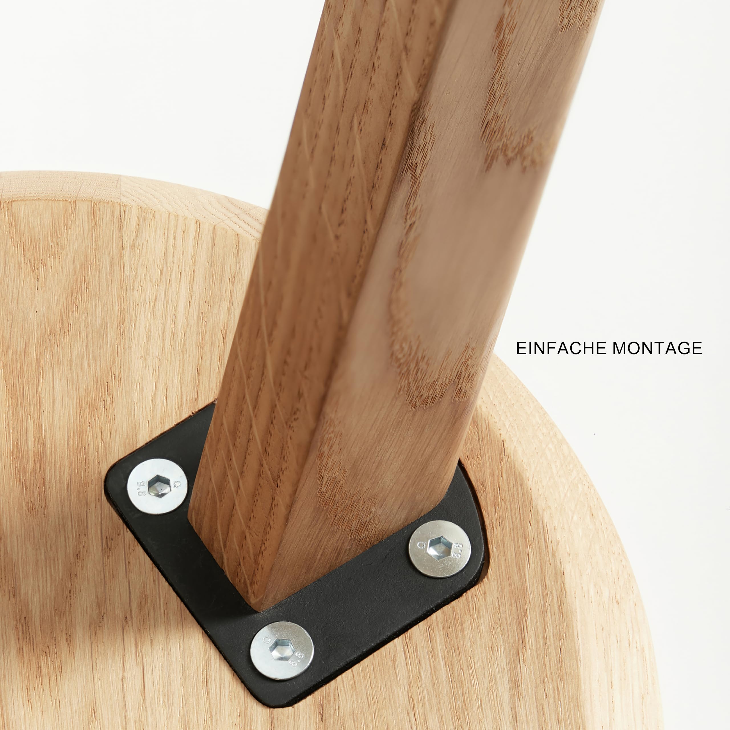 BestLoft.de Blumenständer Pflanzenständer Blumenhocker Hocker Holz Pflanzenhocker Blumensäule Blumenregal Indoor Sitzhocker rund Badezimmerhocker Pflanzenständer Holz (Eiche Hell, Höhe: 45cm)
