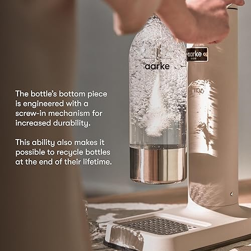 Miniatura 3 de aarke Botella de acero inoxidable PET extra de 1L (para uso carbonator)