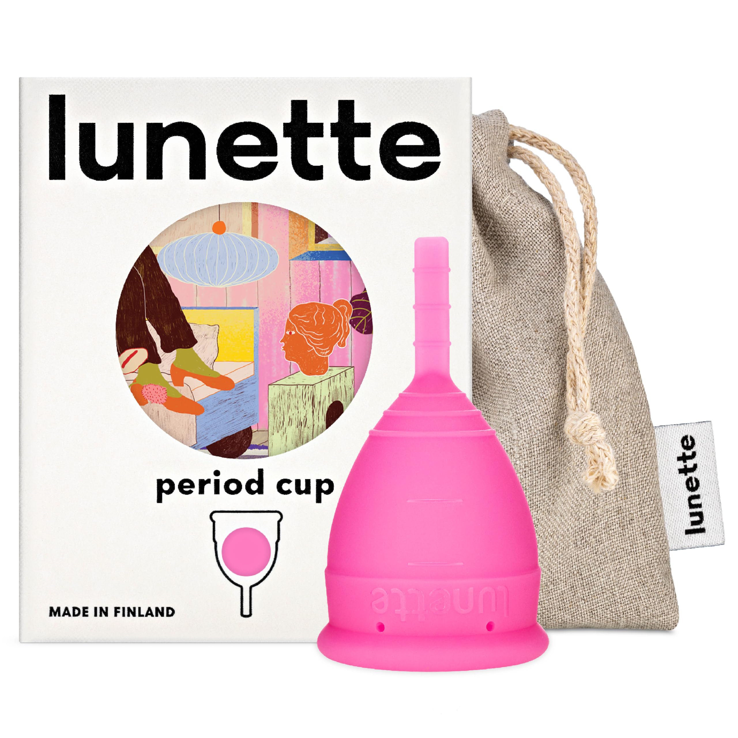 Lunette Menstrual Cup - Reusable Period Cup – Medical-Grade Silicone