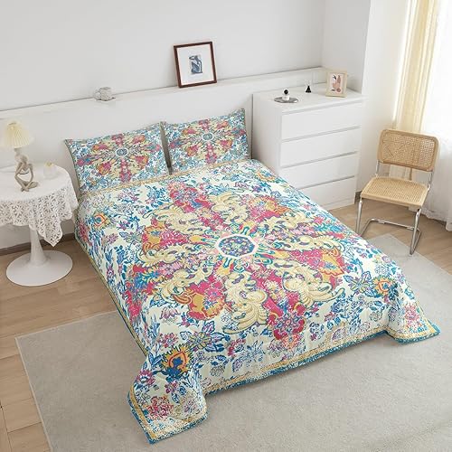 Miniatura 8 de Juego de edredón de pollo tamaño matrimonial, juego de ropa de cama de conejo azul y rosa, dibujos animados Kawaii de animales salvajes, edredón